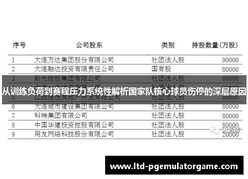从训练负荷到赛程压力系统性解析国家队核心球员伤停的深层原因